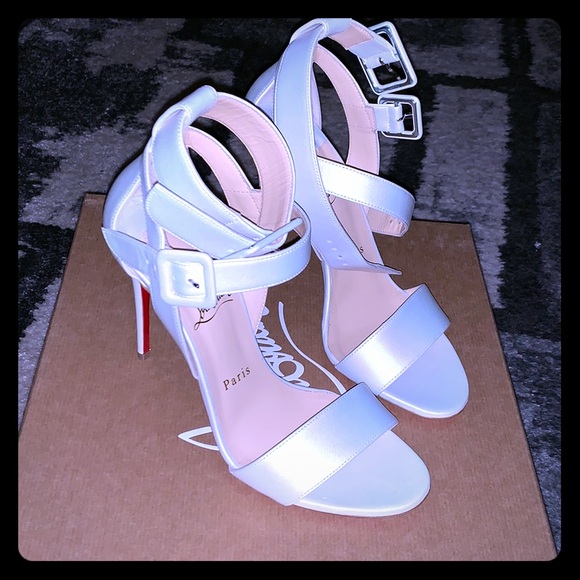 Christian Louboutin Shoes - SOLD Gorgeous Christian Louboutin white sandals!!